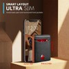 BOMPOW Carbon Fiber 14-Slot Men's Slim Wallet Bifold Card Holder