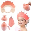 Kids Shower Cap and Bath Rinse Cup Set, Adjustable Hair