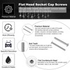 PATIKIL M5 x 45 mm Flat Head Socket Cap Screws,