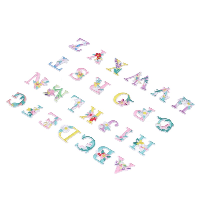 26 Letter Patches DIY Combinations Embroidered Patch Easy Ironing Soft