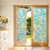 Privacy Window Film, 3D Leaf Rainbow Stained Glass Effect, Static