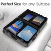 4-Piece Deluxe Compression Packing Cubes Travel - Maximize Space In