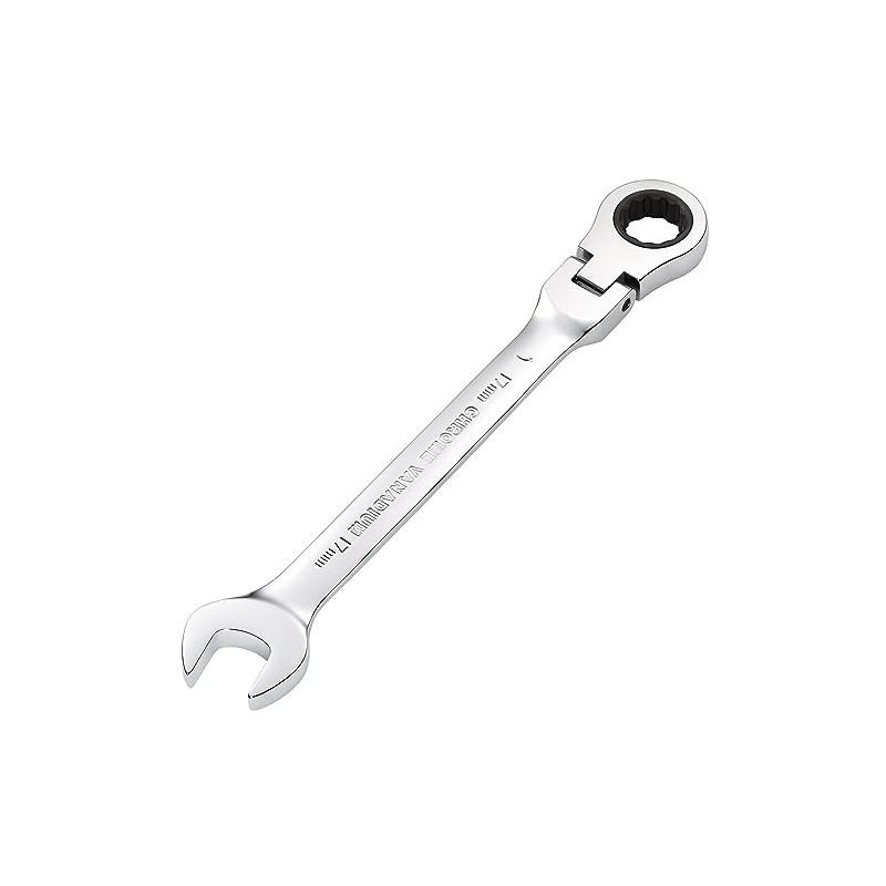 Draper 52019 Metric Flexible Head Ratchet Spanner, 17 mm Size