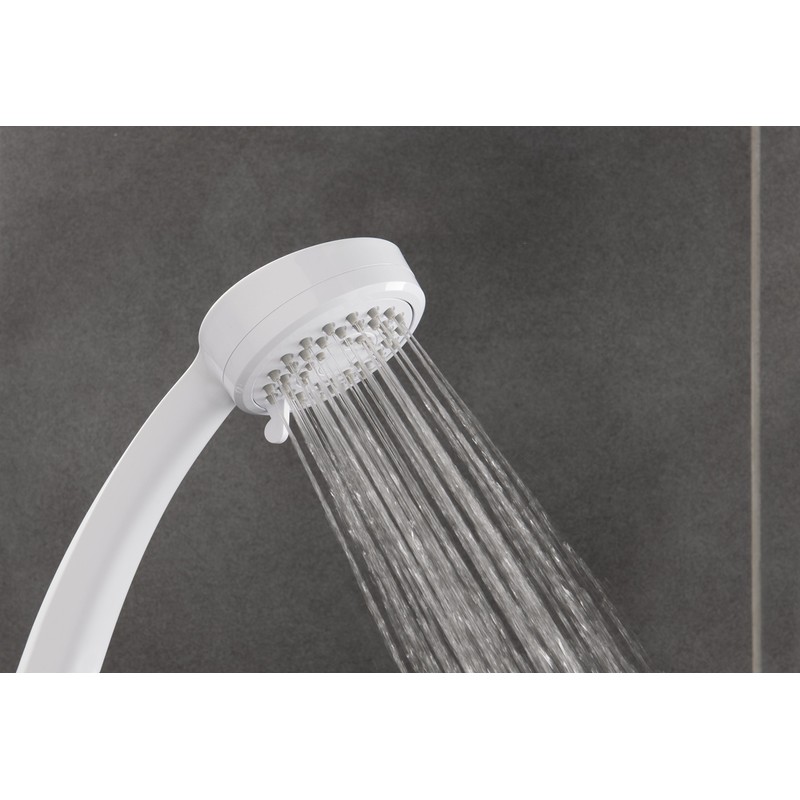 Triton 3 Position Shower Head - White