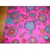 Unbranded Fabric Cotton Quilting Unbranded Pink + Purple Circles/ Designs
