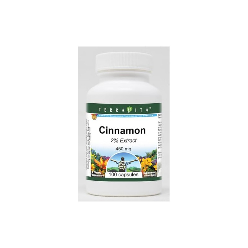 Cinnamon 2% - 450 mg (100 Capsules, ZIN: 519759) -