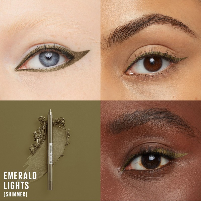 MAYBELLINE New York Tattoo Studio Long-Lasting Sharpenable Eyeliner Pencil, Glide