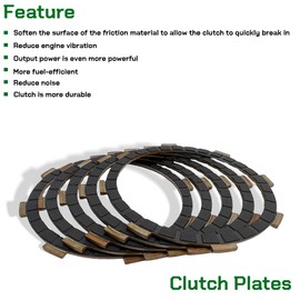 Clutch Kit Center Inner Hub Outer Pressure Plate & Complete Gasket Compatible with Yamaha TTR125 TTR 125 TTR125L TTR125E TTR125LE 2000-2023