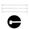 Honeyes 20 ganci adesivi per barre di tenda nette, bianchi