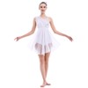 Lyrical Dance Costume for Women Adult Modern Contemporary Dancewear Sequin