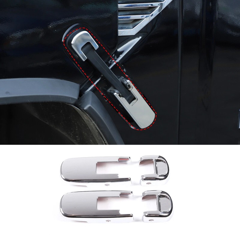 e-power-auto-Trim FOR HUMMER H2 CHROME FRONT HOOD SIDE HINGE COVER