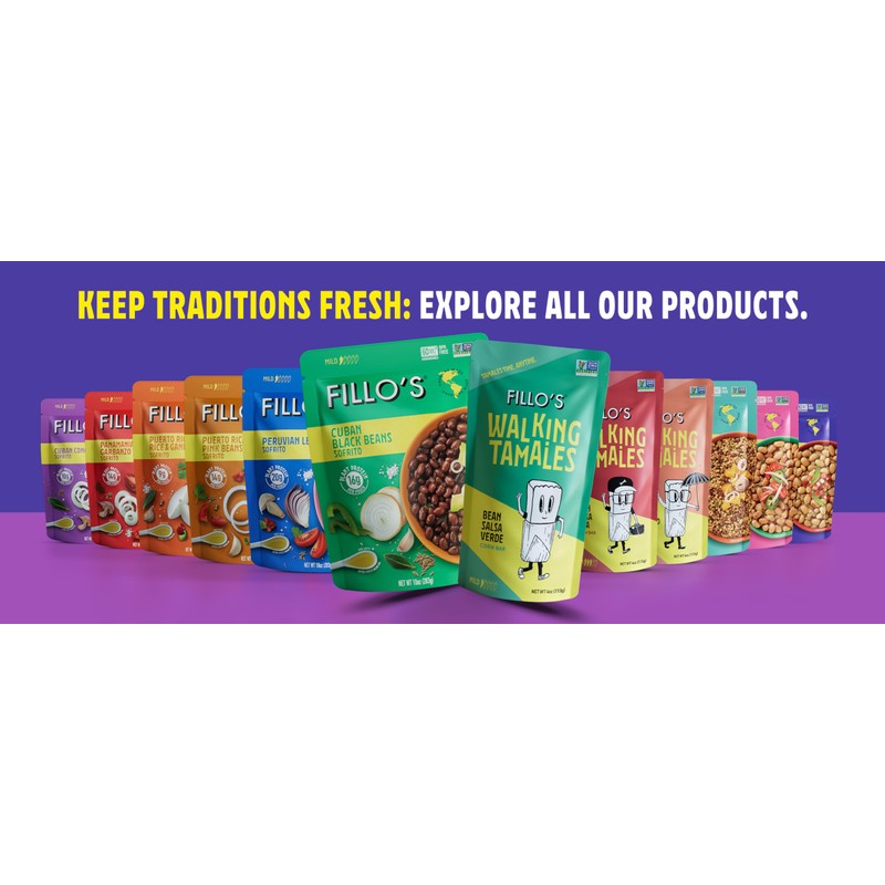 FILLOS Peruvian Lentils & Sofrito, 10 OZ