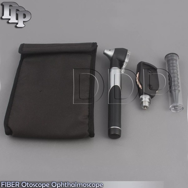 DDP Otoscope Ophthalmoscope Opthalmoscope ENT Diagnostic Examination Set Black