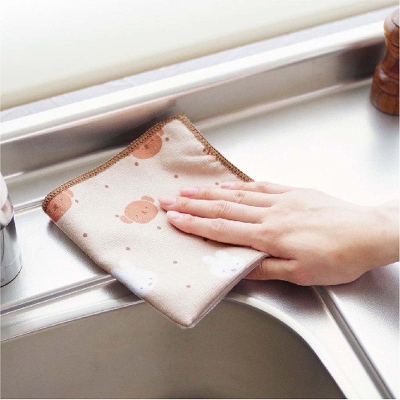 Okato Miffy Miffy Microfiber Dish Towel, Antibacterial, Odor Resistant, 3