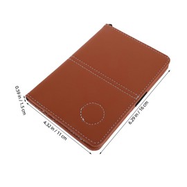 Totority Portable PU Golf Scorebook Stylish Golf Score Recording Supply for Men Women Durable Elegant Design for Tournaments for Scorekeeping
