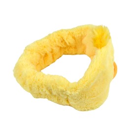 NICI Niki Hair Band, Fluffy Band, Relax, Makeup, Cleansing, Home Time, Animal Chick, Gift, Gift, Yellow, W 9.1 x D 2.4 x H 4.3 inches (23 x 6 x 11 cm)