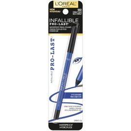 L'Oreal Paris Makeup Infallible Pro-Last Pencil Eyeliner, Waterproof & Smudge-Resistant, Glides on Easily to Create any Look, Cobalt Blue, 0.042 oz.