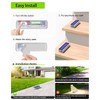 DetarZinLED Solar Step Lights for Outside 4 Pack, 12 LEDs