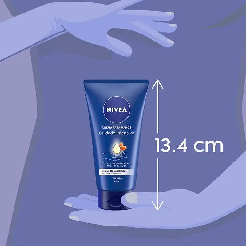 Crema Para Manos Nivea Cuidado Intensivo Humectante 75 Ml
