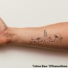 'Mushroom Medley' Temporary Tattoo - Water Resistant, Skin-Safe, Non-Toxic Transfer