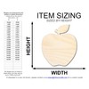 Unfinished Wood Apple Shape | DIY School Teacher Craft |