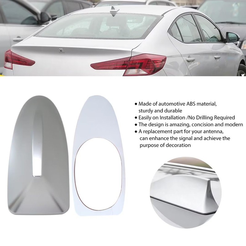 for 2015-2019 Hyundai Sonata-Elantra Ebony Shark Fin Roof Antenna Cover