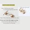 HILXURY Gold Chunky Hoop Earrings Set for Women, 14K Gold