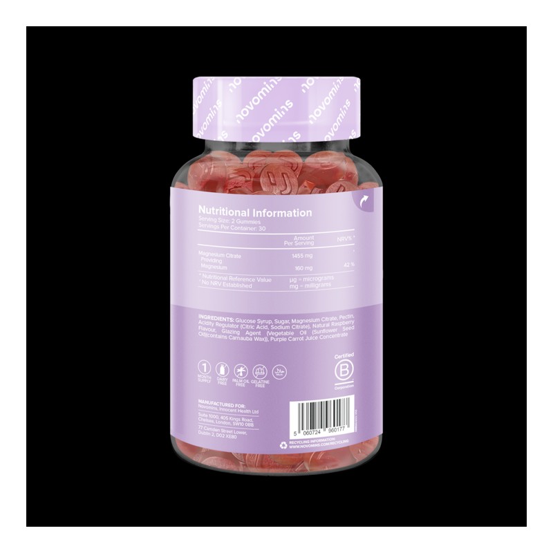 Novomins Magnesium 60 Gummies