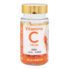 JUVETERNAL Cápsulas Faciales de Vitamina C 90 cápsulas Twist-Off Ilumina, Hidrata y Protege tu Piel