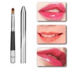 2pcs Retractable Lip Brush, Sealing Design Travel Lip Gloss Brush,