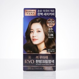 ryo Ryeo Uachae Stylish Gray Hair Cream 5N Natural Brown 3 servings / 려 우아채 멋내기 새치크림 5N 자연갈색 3회분