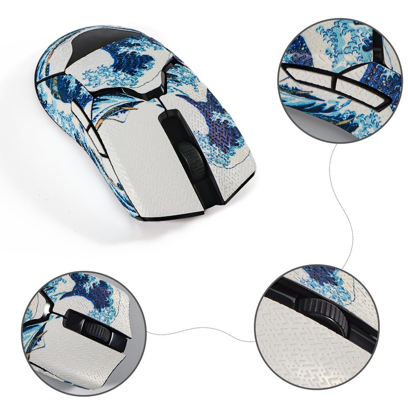 IMMOENUC Mouse Grip Tape for Viper/Viper Ultimate/Viper 8KHz Wireless Mouse,