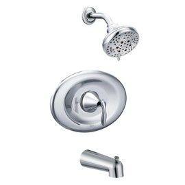 Moen T2139EP Eva Posi-Temp Eco-Performance Tub and Shower Trim Kit, Valve Required, Chrome