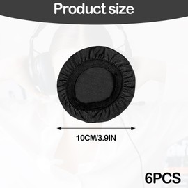 BOULESENM Pack of 6 Headphone Ear Pads, Stretchable Washable Headphone Covers, Headphone Pads, Headphone Protection, Suitable for Ear Pads from 9 to 11 cm