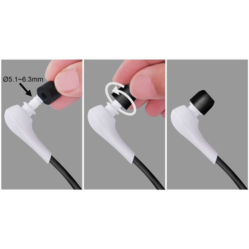 Replacement Earphone Tips for SIMOLIO Wireless TV Headsets, 5 Pairs