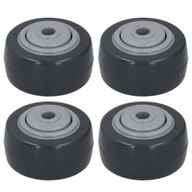 4Pcs Mute Wheel PU AntiWinding Furniture Trolley Directional Caster 2in M Hardware Tools