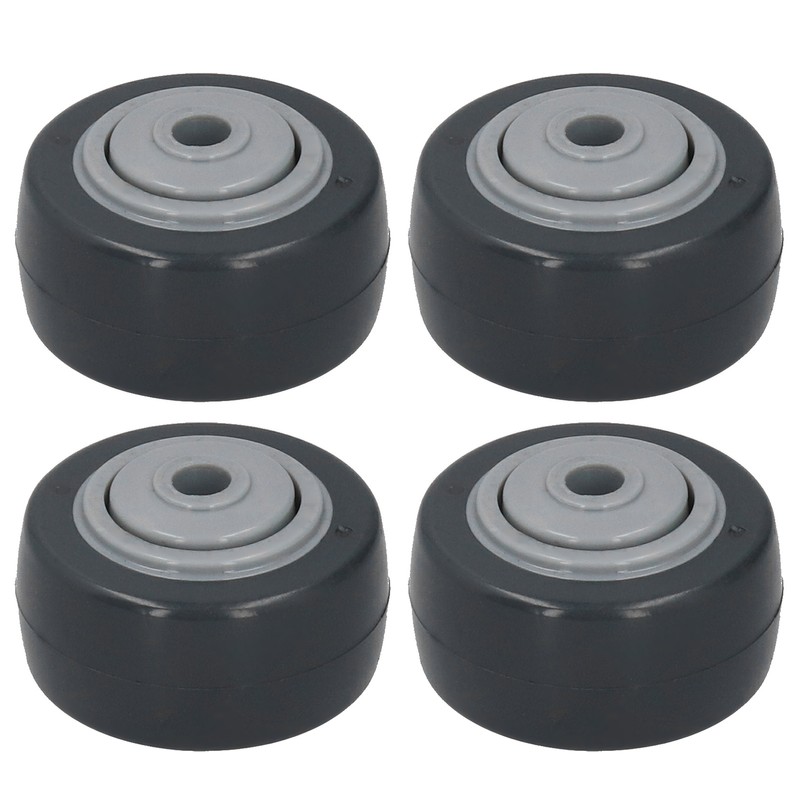 4Pcs Mute Wheel PU AntiWinding Furniture Trolley Directional Caster 2in