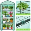 Ohuhu Mini Greenhouse for Indoor Outdoor, Small Plastic Plant Green