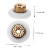 SHINEOFI 4pcs Shower Door Rollers with Nylon Bearing Pulleys for