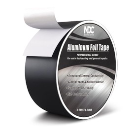 Aluminum Foil Tape 2.2" x 164Ft Premium Duct Tape Heavy Duty High Temperature HVAC Waterproof Ducting Dryer Vent Insulation Adhesive Tape for Ductwork Sealing Metal Repairing HVAC Air Ducts Insulation