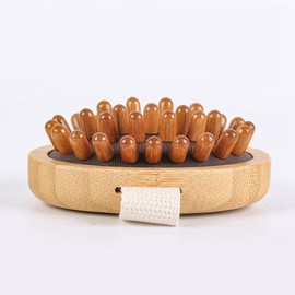 ISTOVO 2X Body Anti Cellulite Brush Soothing Wooden Essential Oil Spa-Air Cushion Meridian Massage Brush