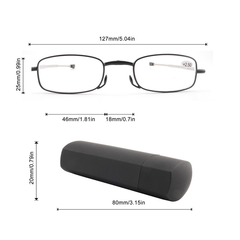 SOPHILY 3 Pack Folding Reading Glasses Women Men with Portable
