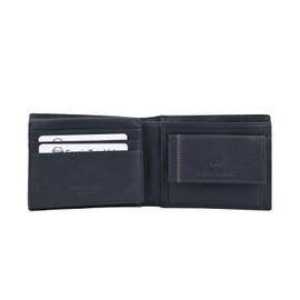 Sergio Tacchini Mens Genuine Leather Slim Wallet with Card Slots