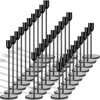 Tioncy 30 Pcs Candlestick Holders Bulk 5.7/7.7/9.7 Tall, Metal Taper
