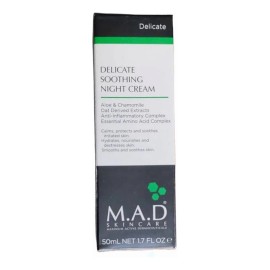 M.a.d Delicate Soothing Nigth Crema Calmante Humectante 50 G Todo Tipo De Piel Noche