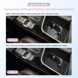 LUWU for 2025 A cura ADX Accessories - for 2025 A cura ADX Door Slot Mats Cup Holder Inserts Center Console Liners Mats Black-Trim -11 PCS/Sets