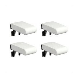 High Logic 98188 Leaf Post Brackets, White, 4 Pack (00098188-001)