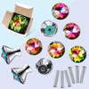 Jetec 20 Pcs Crystal Drawer Pulls Cabinet Knobs 30mm Diamond