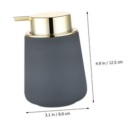 Mikinona 1pc Bottle Lotion Bottle Lotions Dispensing Lotion Soap Dispensers Dispenser Bottle Cosmetic Travel Containers Emulsion Hand Soap Dispenser Push Type Lotion Dispenser Ceramics Grey