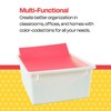 School Smart Sturdy Plastic Storage Tray, Multifunctional Design for Classroom,